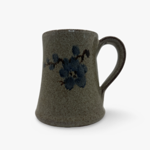 Gray Speckled Floral Mug